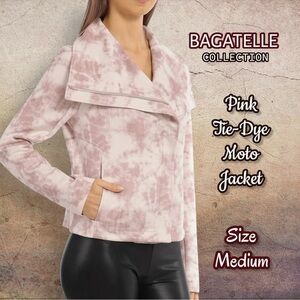 Bagatelle Collection Tie Dye Faux Suede Envelope Jacket Size Medium